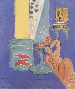 Henri Matisse Goldfish and Sculpture (mk35) oil painting